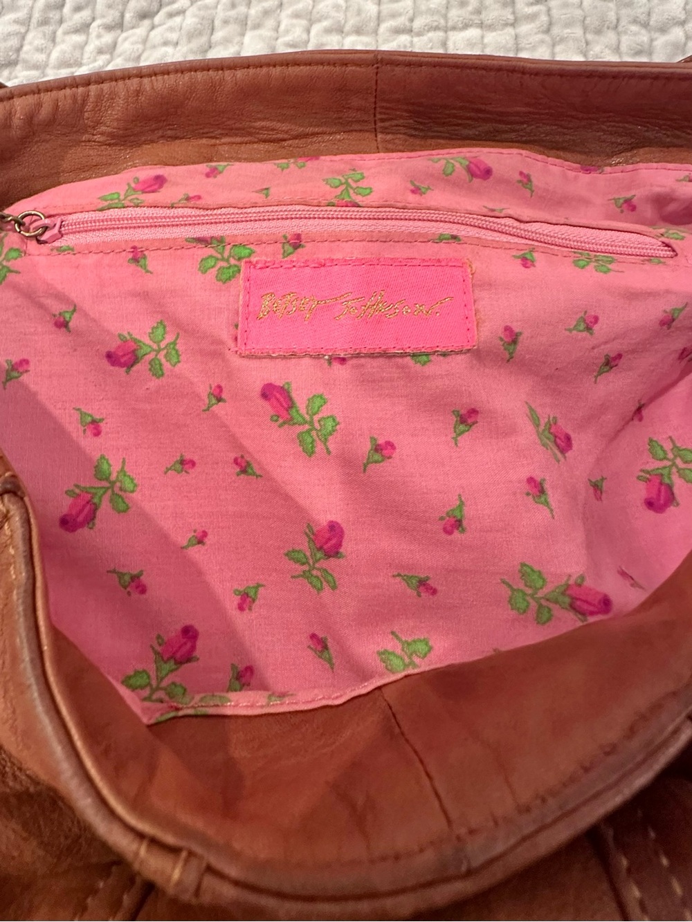 Betsey Johnson Y2K Vintage Authentic Genuine Leather Boho Bag - Picture 9 of 16